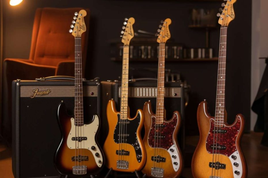 vintage solid-body bass guitars