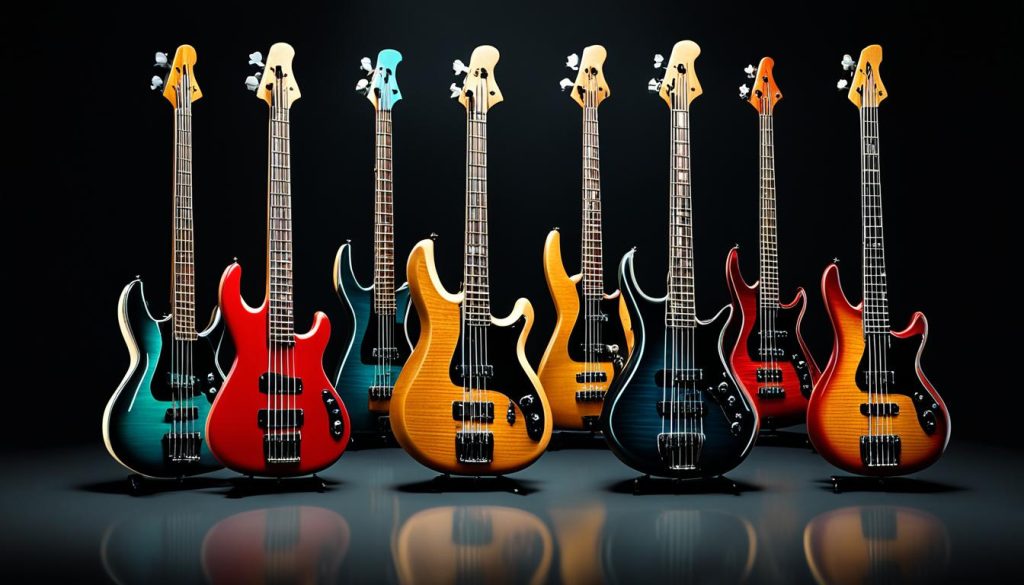 solid-body electric bass guitars